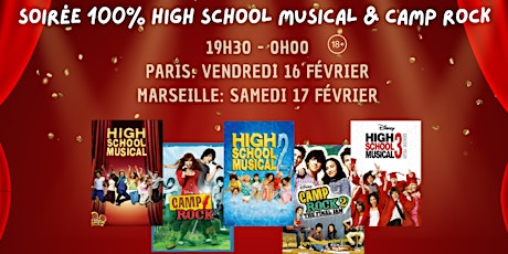 Imagem principal de Soirée 100% High School Musical & Camp Rock (Paris)