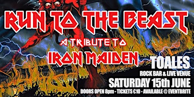 RUN TO THE BEAST - A tribute to Iron Maiden - Toales Live Venue - €10 primary image