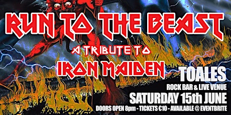 RUN TO THE BEAST - A tribute to Iron Maiden - Toales Live Venue - €10