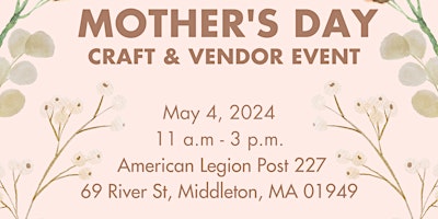 Primaire afbeelding van Mother’s Day Craft and Vendor Fair