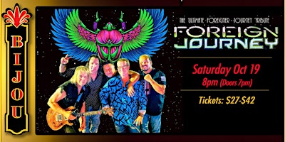 Imagem principal do evento Foreign Journey: The Ultimate Foreigner  + Journey Tribute Band