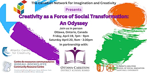 Imagem principal do evento An Odyssey of Creativity as a Force of Social Transformation