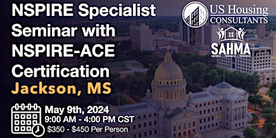 Hauptbild für NSPIRE Specialist Seminar w NSPIRE-ACE Certification Jackson, MS 5-9-24