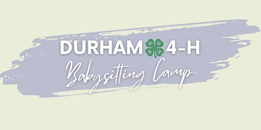 4-H Babysitting &CPR Camp primary image