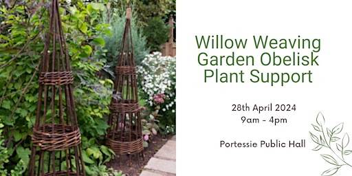 Primaire afbeelding van Willow Weaving Garden Obelisk Plant Support