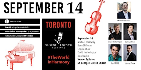 Michael Berkovsky, Conrad Chow & friends ✦ George Enescu Festival ✦ Toronto primary image