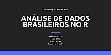 Imagem principal do evento Análise de Dados Brasileiros no R