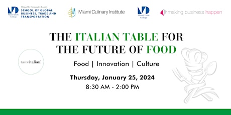The Italian Table for the Future of Food Conference primary image