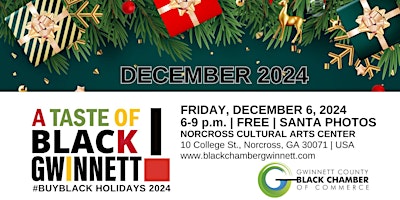 Image principale de A Taste of Black Gwinnett - December 2024