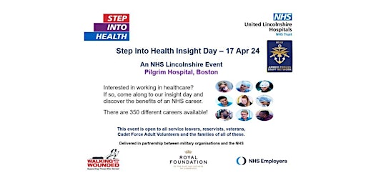 Imagem principal do evento Step Into Health Insight Day - An NHS Lincolnshire Event