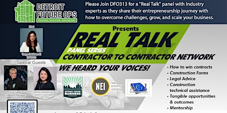 2024  DFO313  Detroit Contractors  "Real Talk" series primary image