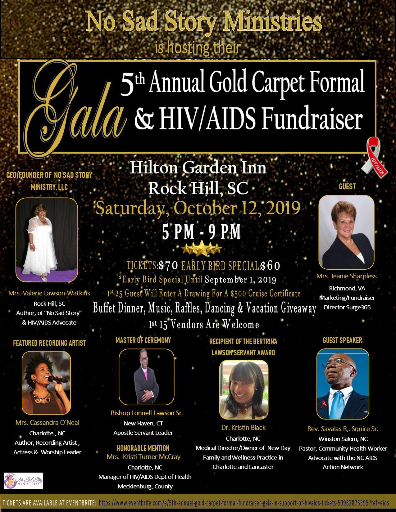 5th Annual Gold Carpet Formal Fundraiser Gala In Support Of Hiv