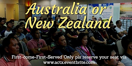 FREE ORIENTATION ON HOW TO STUDY & LIVE IN AUSTRALIA or NEW ZEALAND primary image