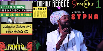 Memphis Reggae Nights feat. SYPHA and DJ Tanto Dubz primary image