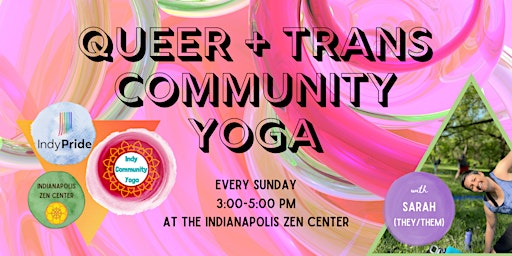 Imagem principal do evento Queer + Trans Community Yoga, Meditation, and Mindful Dialogue