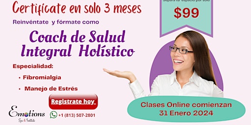 Imagen principal de Certificación Coach de Salud Integral Holístico