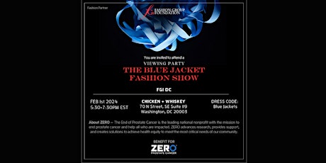 Hauptbild für Blue Jacket Fashion Show - Viewing Party, Networking & Fundraising Event