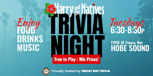 Primaire afbeelding van Trivia @ Harry and the Natives | Fun Like Nowhere Else!