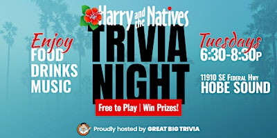 Hauptbild für Trivia @ Harry and the Natives | Fun Like Nowhere Else!