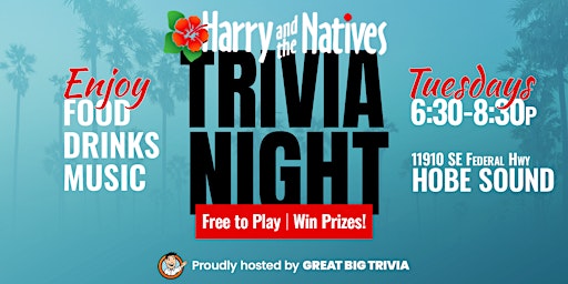 Immagine principale di Trivia @ Harry and the Natives | Fun Like Nowhere Else! 