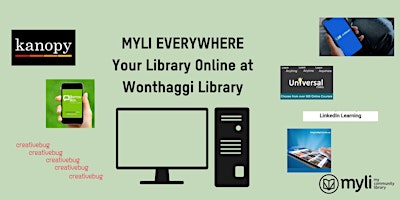 Primaire afbeelding van MYLI EVERYWHERE: Creativebug at the Wonthaggi Library