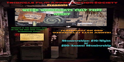 Imagem principal do evento Weird Wednesdays Cult Film Night at The Night Rider