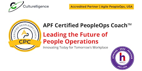 APF Certified PeopleOps Coach™ (APF CPC™)  |  Apr 6 - 27  [4 Saturdays]