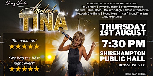 Imagem principal do evento ABSOLUTE TINA - Live at Shirehampton Public Hall (Bristol, UK)