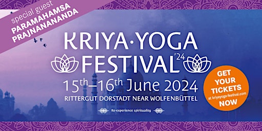 Hauptbild für Kriya Yoga Festival, 15-16 June 2024