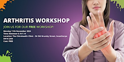 Safe and Effective Ways to Manage Arthritis Workshop primary image