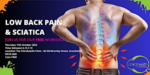 Safe and Effective Ways to Manage Low Back Pain and Sciatica Workshop primary image