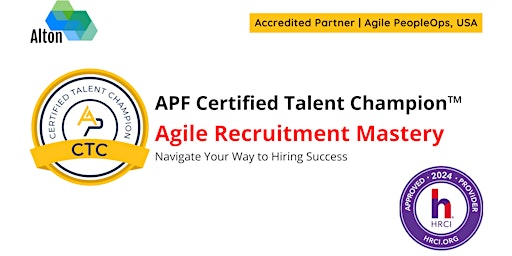 Hauptbild für APF Certified Talent Champion™ (APF CTC™) | Apr 24-25, 2024