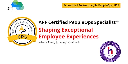 APF Certified PeopleOps Specialist™ (APF CPS™) | Apr 4-5, 2024 primary image