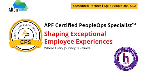 APF Certified PeopleOps Specialist™ (APF CPS™) | Apr 18-19, 2024 primary image