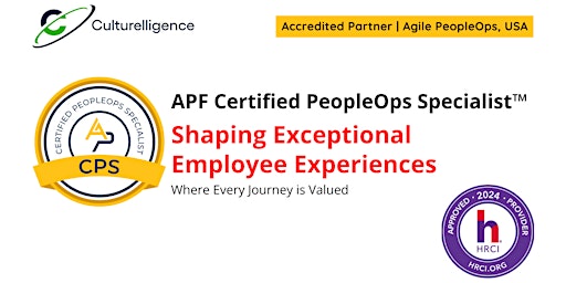 APF Certified PeopleOps Specialist™ (APF CPS™) | Apr 4 - 5, 2024 primary image