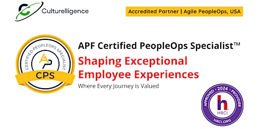 APF Certified PeopleOps Specialist™ (APF CPS™) | Apr 11-12, 2024 primary image