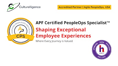 APF Certified PeopleOps Specialist™ (APF CPS™) | Apr 18-19, 2024