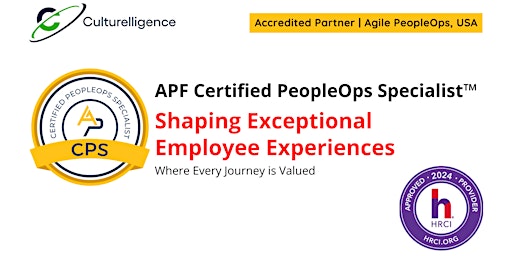 APF Certified PeopleOps Specialist™ (APF CPS™) | May 2-3, 2024 primary image