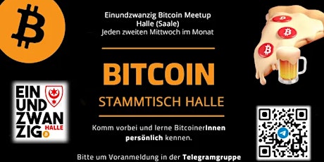 Image principale de Einundzwanzig Bitcoin Meetup Halle Saale - der Krypto Stammtisch
