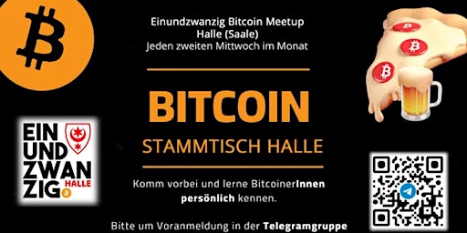 Imagem principal do evento Einundzwanzig Bitcoin Meetup Halle Saale - der Krypto Stammtisch