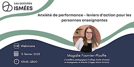 Anxiété de performance - leviers d'action pour les personnes enseignantes