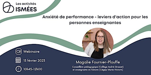 Immagine principale di Anxiété de performance - leviers d'action pour les personnes enseignantes 