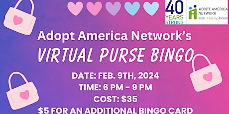 Adopt America Network Galentine's Day Purse Bingo primary image