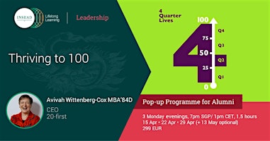 Hauptbild für Thriving to 100 - For INSEAD (Asia) Alumni