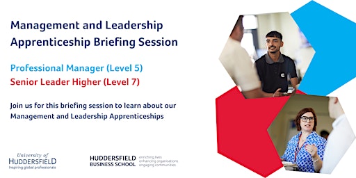 Primaire afbeelding van Management and Leadership Apprenticeship Briefing Session - May 2024