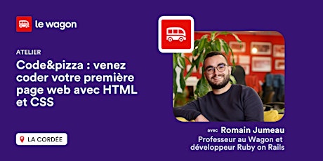 Imagen principal de Code & pizza : venez coder votre première page web avec HTML et CSS