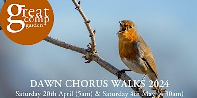 Imagem principal do evento Dawn Chorus Walk(s) at Great Comp Garden