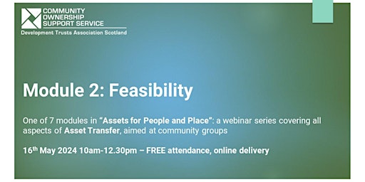 Imagem principal do evento Module 2: Feasibility