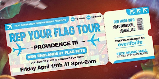 Immagine principale di REP YOUR FLAG TOUR - PROVIDENCE 