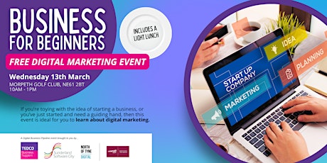 Imagen principal de Business for Beginners - Digital Marketing Event